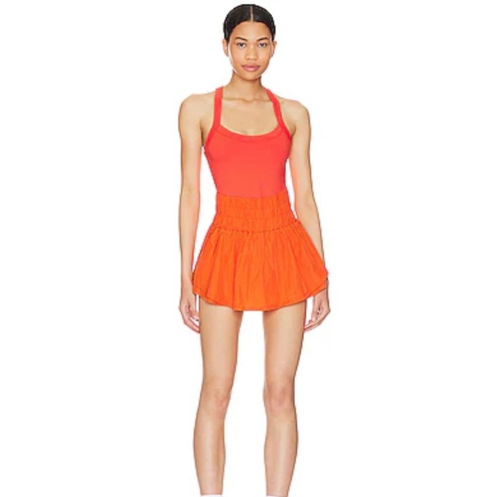 FP Movement by Free People Bright Red Orange the way home skortsie